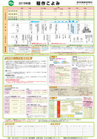 2019年度 稲作こよみ